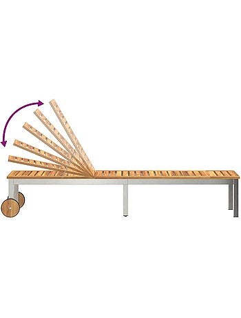 Transat de jardin en bois