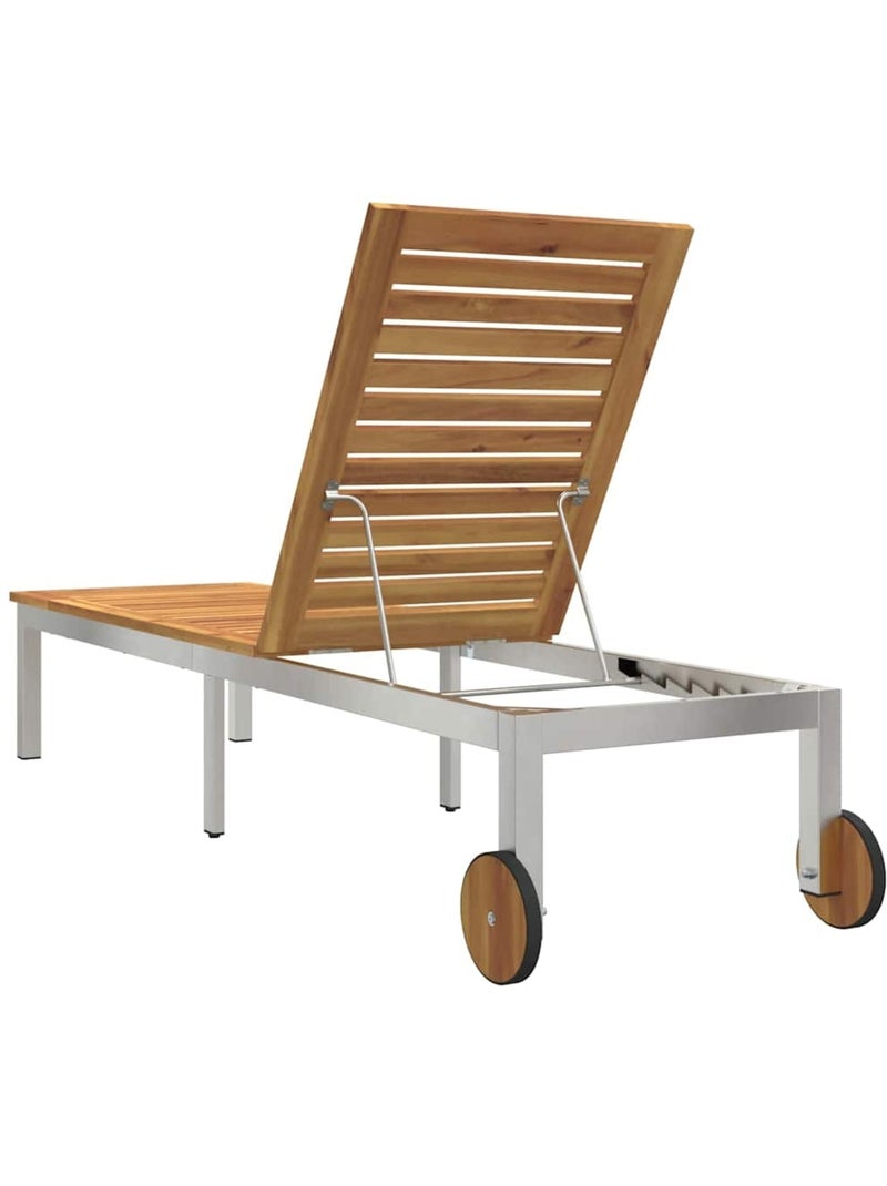 Transat de jardin en bois Marron - Kiabi