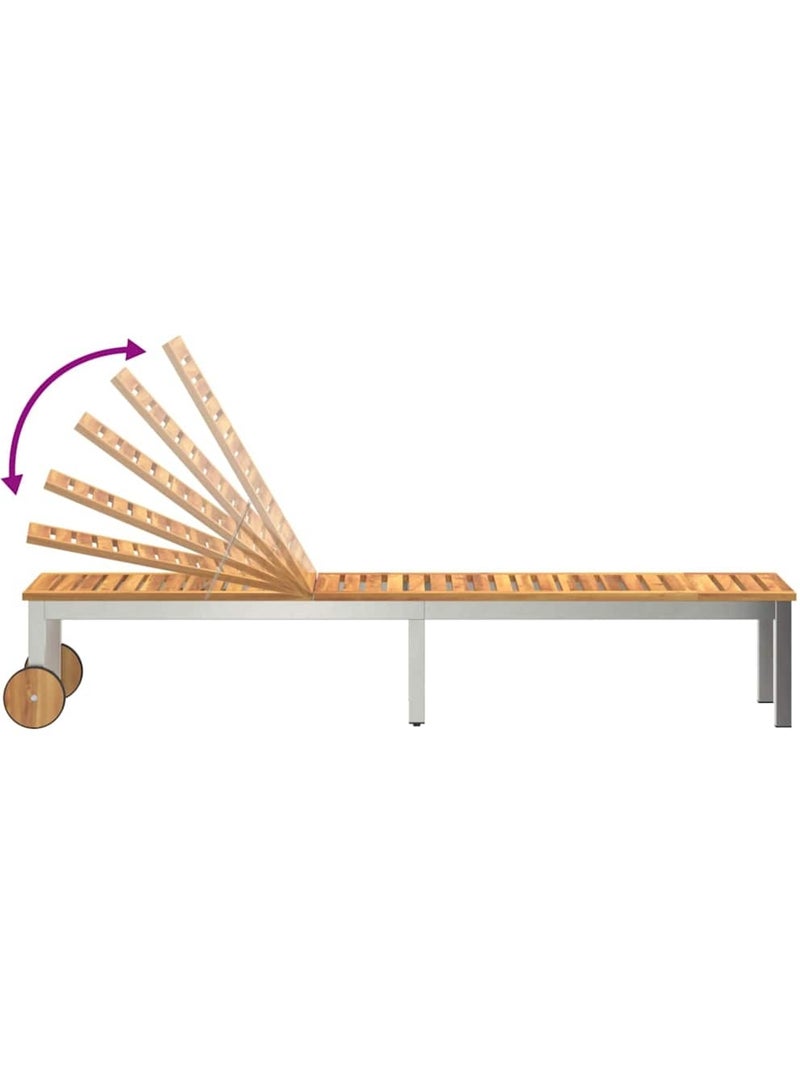 Transat de jardin en bois Marron - Kiabi