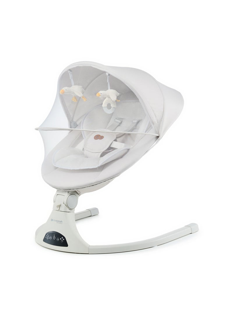 Transat électrique bébé 5 vitesses avec musique et capote Beige - Kiabi