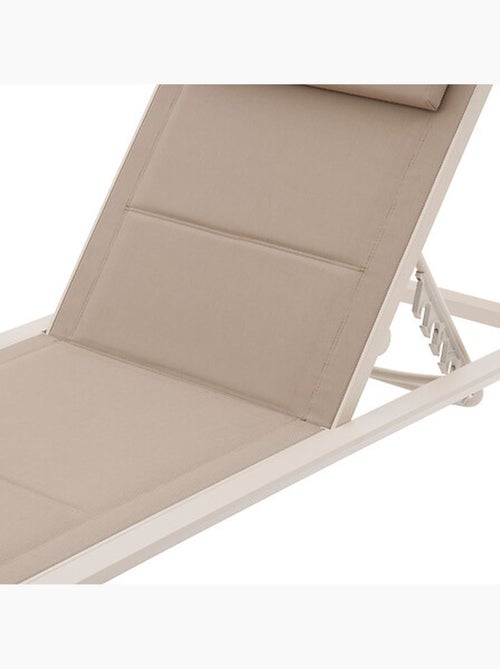 Transat en aluminium et textaline avec roues ALLURE - Kiabi