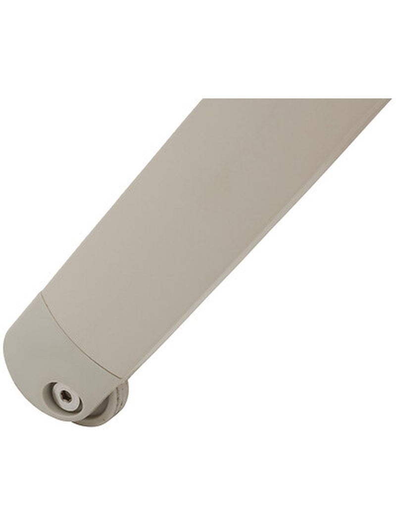 Transat en aluminium et textaline avec roues BONAO Beige - Kiabi