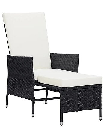 Transat et table basse en résine tressée