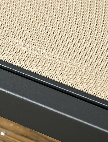 Transat inclinable 5 positions, 2 roulettes