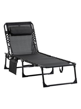 Transat pliable portable dossier réglable acier textilène