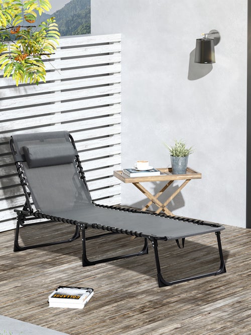 Transat pliable portable dossier réglable - Kiabi