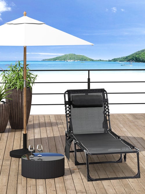 Transat pliable portable dossier réglable - Kiabi