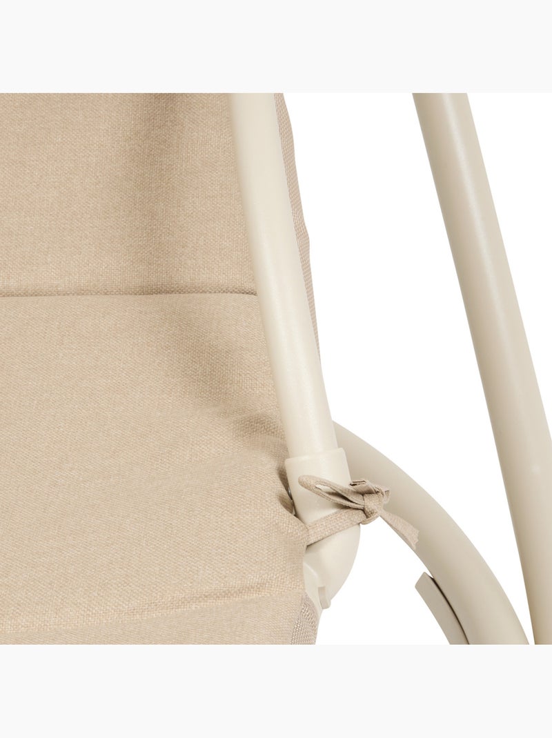 Transat suspendu avec balancier et ombrelle MEORIA Beige argile - Kiabi