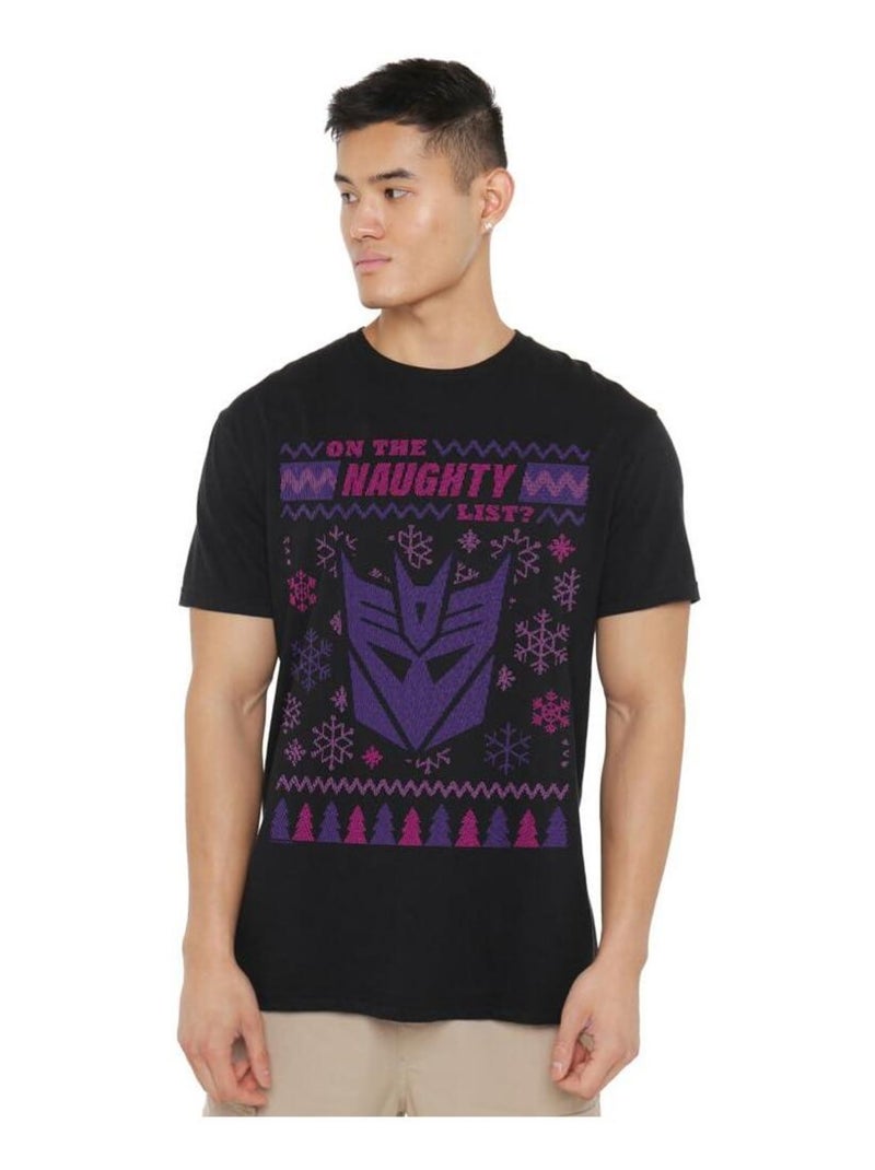 Transformers - T-shirt DECEPTICONS NAUGHTY LIST Noir - Kiabi