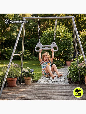 Trapèze de gymnastique HyperMotion avec cordes réglables enfant