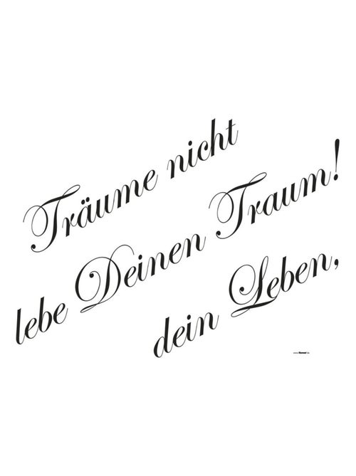 Träume, Sticker murale - 50x70 cm - Kiabi