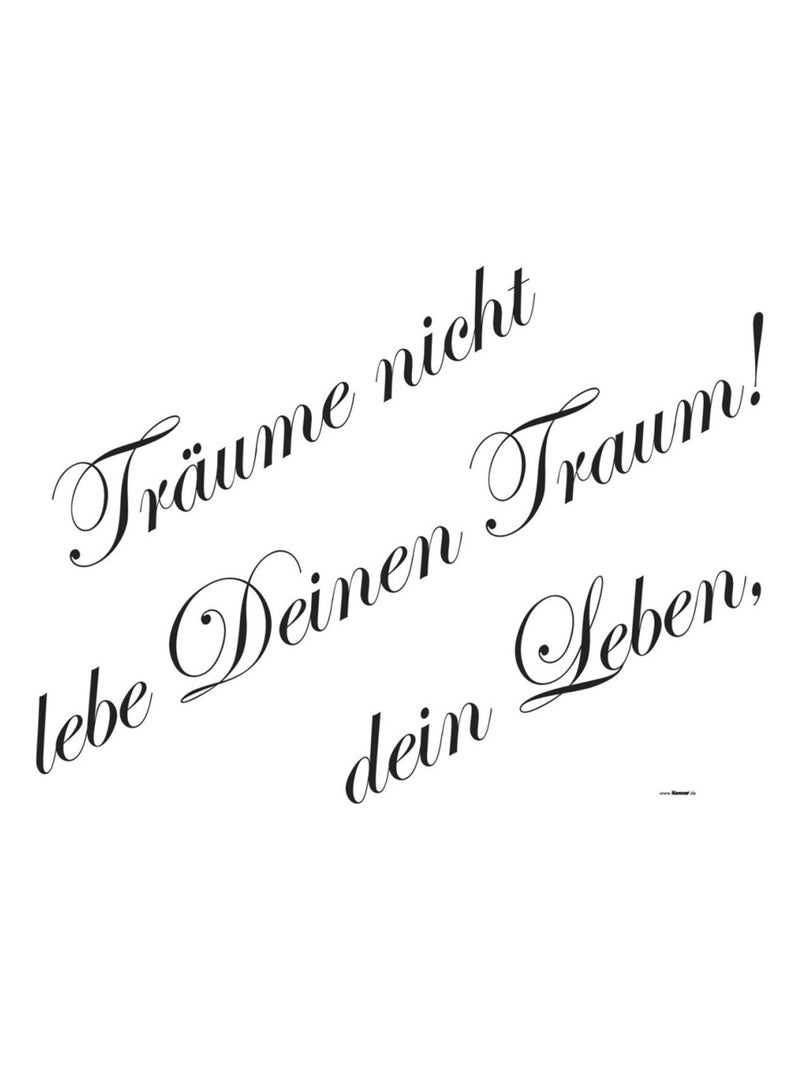 Träume, Sticker murale - 50x70 cm Multicolore - Kiabi