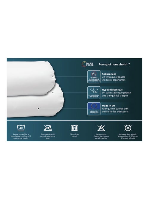 Traversin Anti-Acariens LUXE - Kiabi