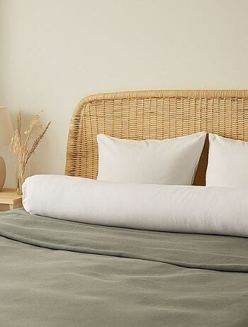 Traversin antiacariens enveloppe coton