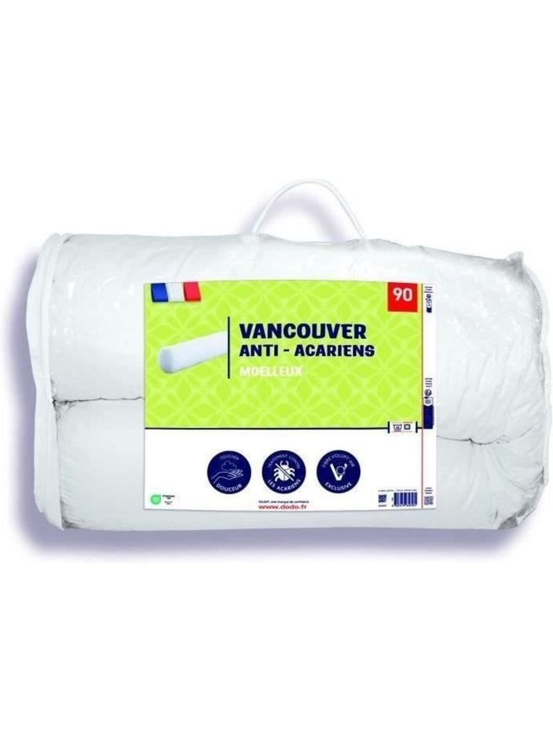 Traversin dodo - vancouver - anti-acariens - 90 cm Blanc - Kiabi