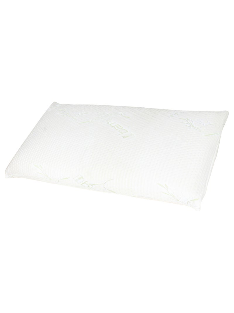 Traversin plat ASCONA mousse à mémoire de forme Viscose de soja Blanc - Kiabi