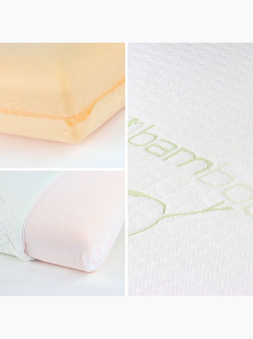 Traversin plat ASCONA mousse à mémoire de forme Viscose de soja - Kiabi