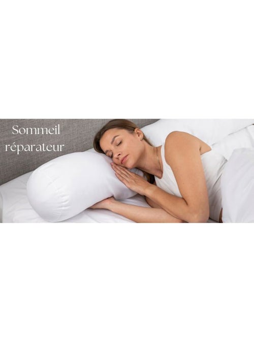 Traversin polochon - Polyester Oeko-TEX® Standard 100 anti-bactérien - Kiabi Traversin polochon - Polyester Oeko-TEX® Standard 100 anti-bactérien - Kiabi