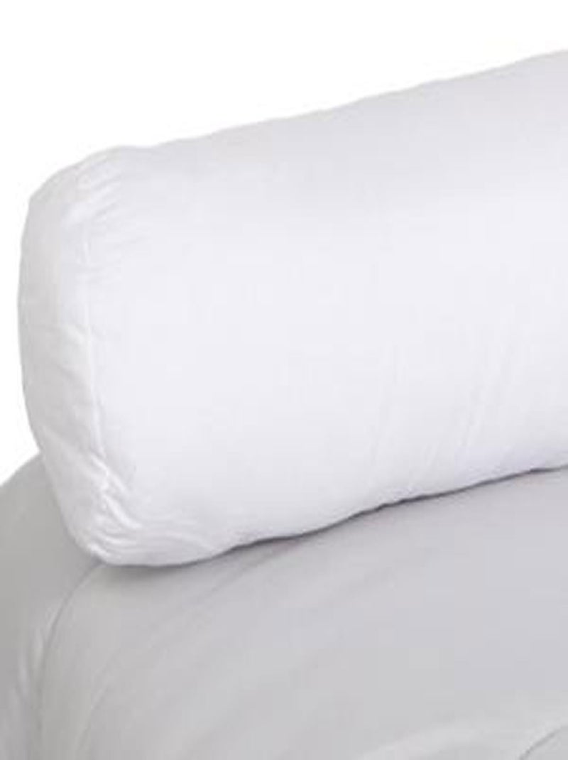 Traversin Rond Microfibre Blanc - Kiabi