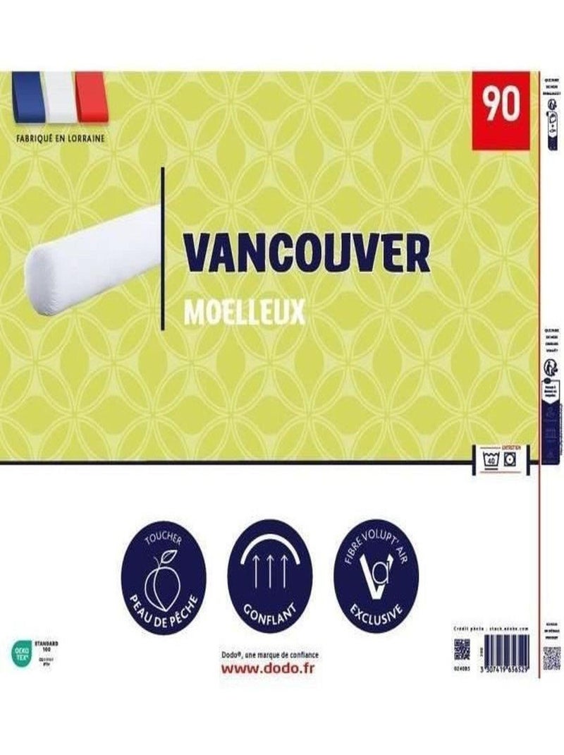 Traversin VANCOUVER 90 cm - 100% Polyester - Dodo N/A - Kiabi