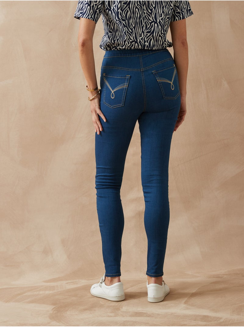 Tregging denim - DAXON Bleu denim - Kiabi