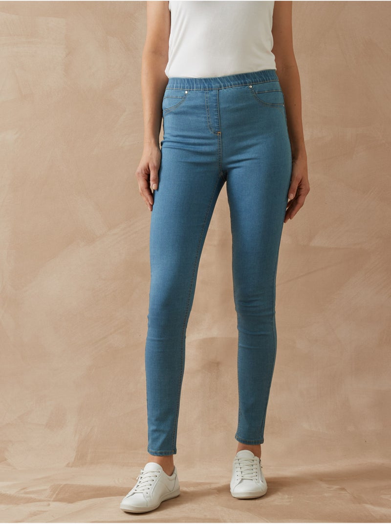 Tregging denim - DAXON Bleu stone - Kiabi