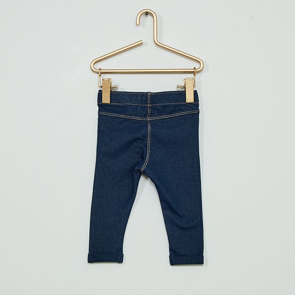 Tregging en similicuir bleu foncé femme | Vib's