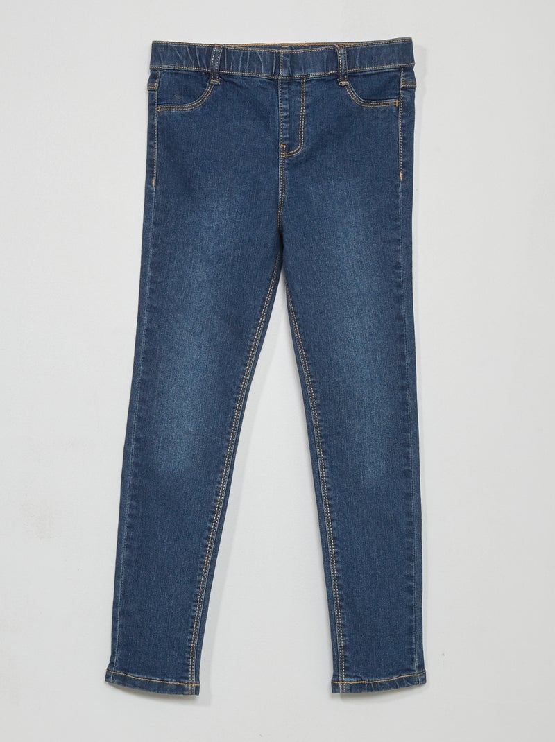 Tregging en denim Bleu - Kiabi