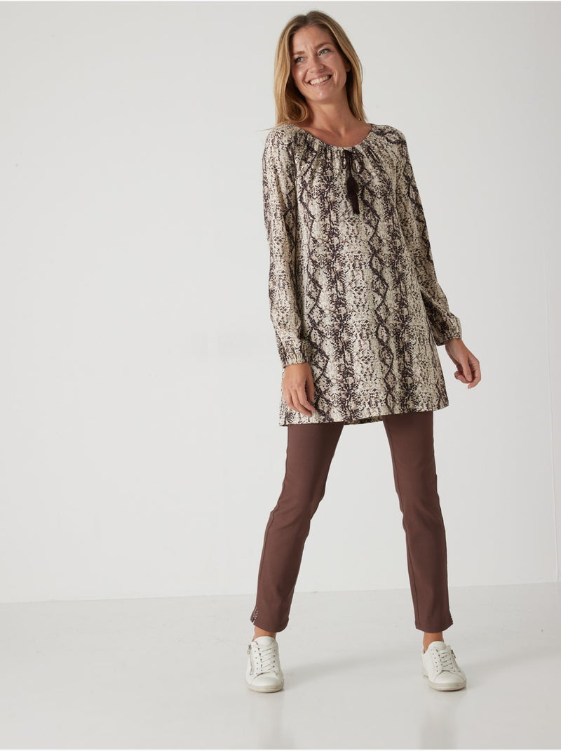Tregging tissu stretch - DAXON Marron chocolat - Kiabi