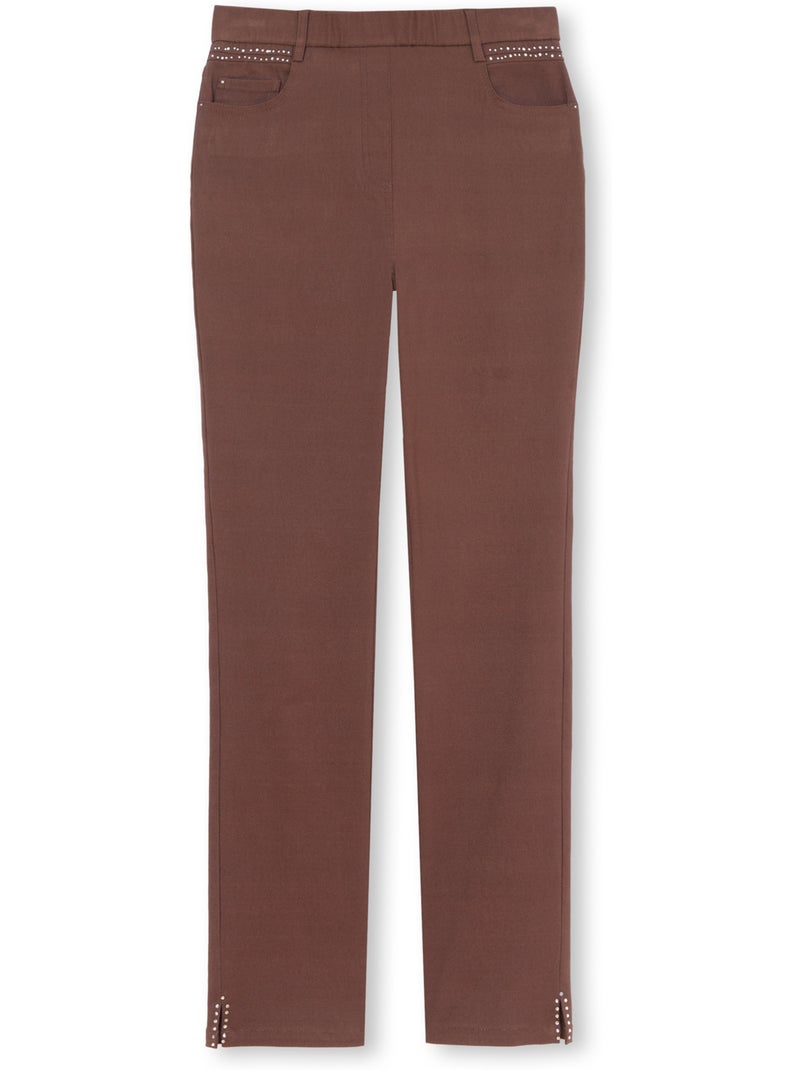 Tregging tissu stretch - DAXON Marron chocolat - Kiabi