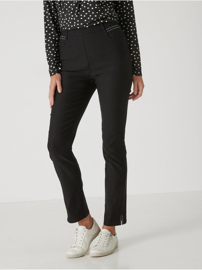 Tregging tissu stretch - DAXON Noir Noir - Kiabi