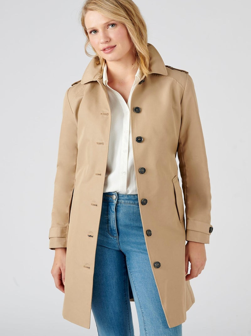 Trench ceinturé - Damart Beige - Kiabi