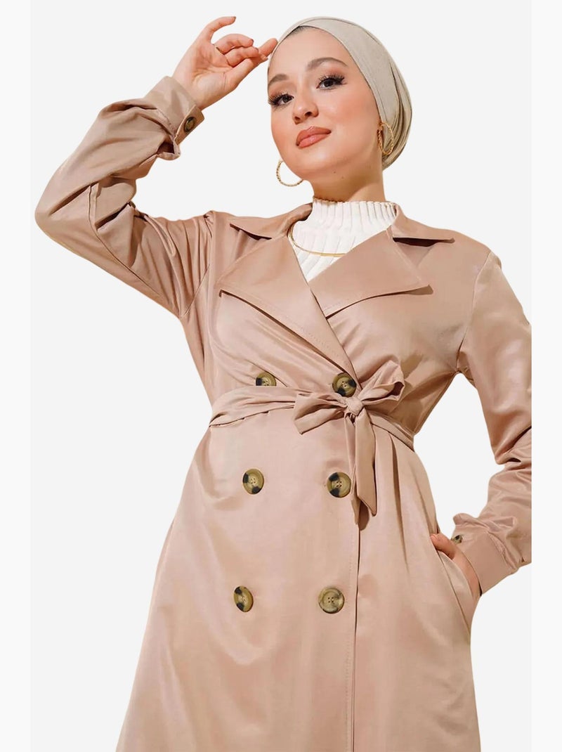 Trench-coat à col croisé bdart Marron clair - Kiabi