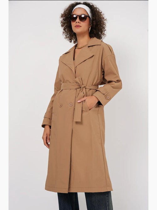 Trench-coat à col portefeuille bdart - Kiabi