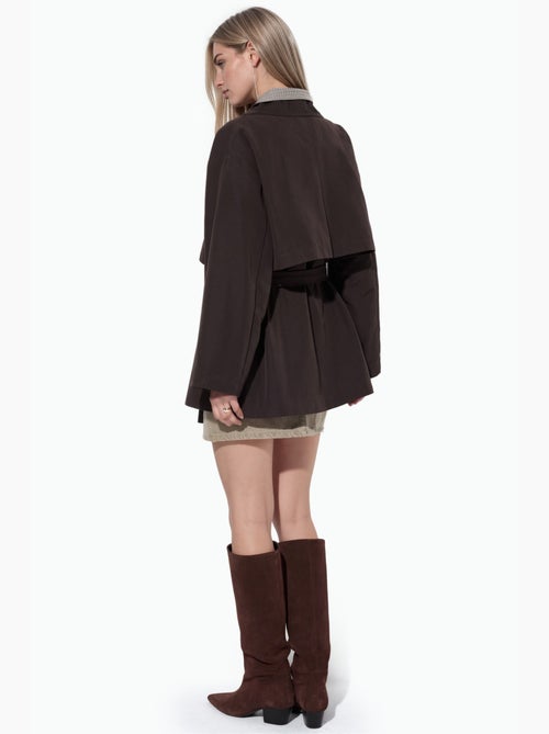 Trench-coat ceinturé à double boutonnage hiccup - Kiabi Trench-coat ceinturé à double boutonnage hiccup - Kiabi