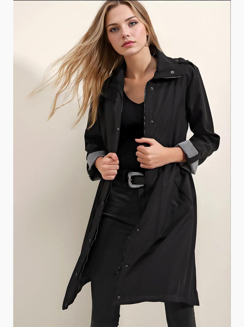 Trench-coat ceinturé bdart Noir - Kiabi