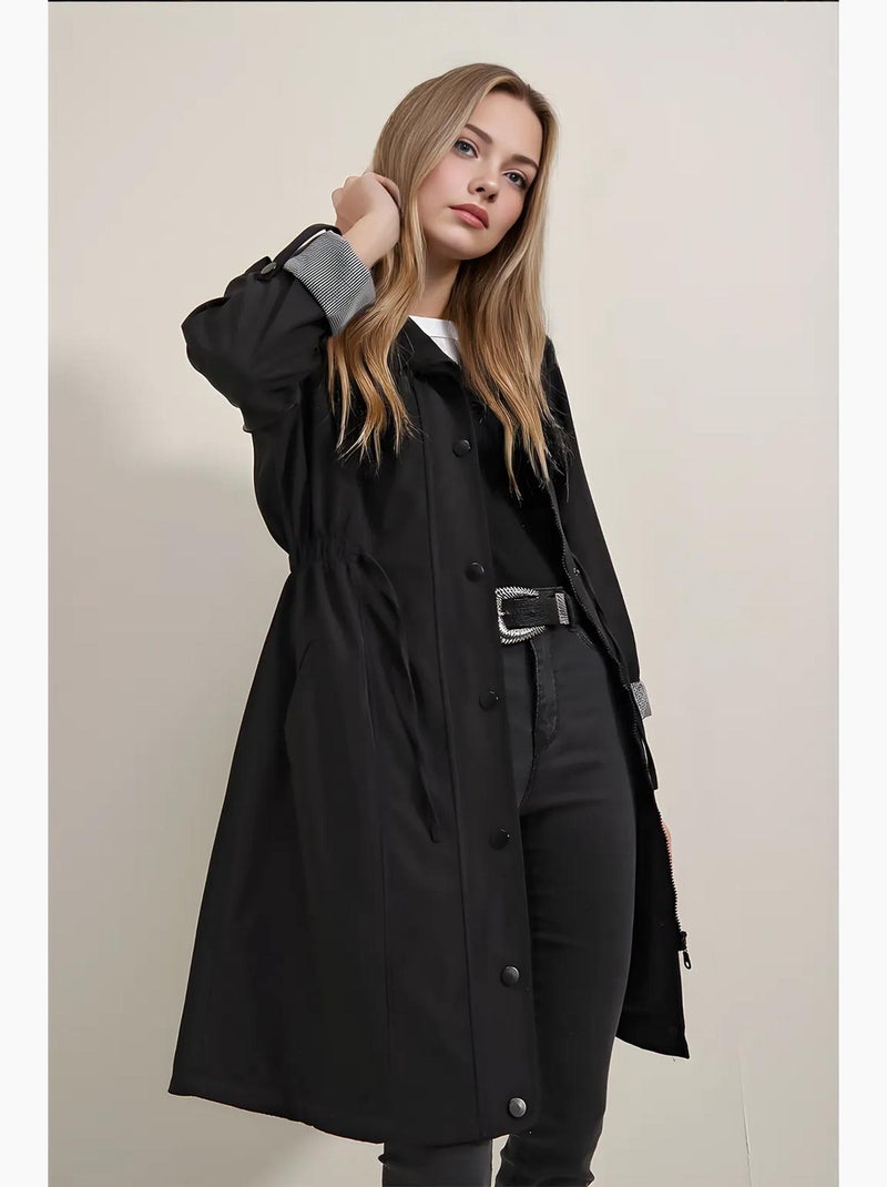 Trench-coat ceinturé bdart Noir - Kiabi