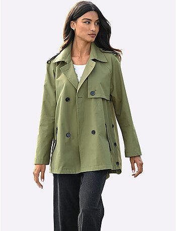 Trench-coat Coupe Plus Longue Au Dos - Taille Standard - Helline