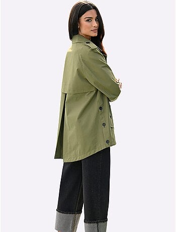 Trench-coat Coupe Plus Longue Au Dos - Taille Standard - Helline