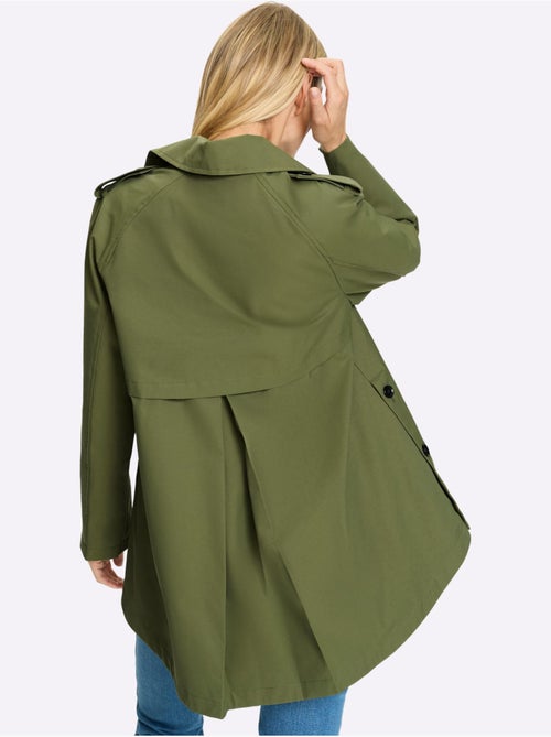 Trench-coat Coupe Plus Longue Au Dos - Taille Standard - Helline - Kiabi Trench-coat Coupe Plus Longue Au Dos - Taille Standard - Helline - Kiabi