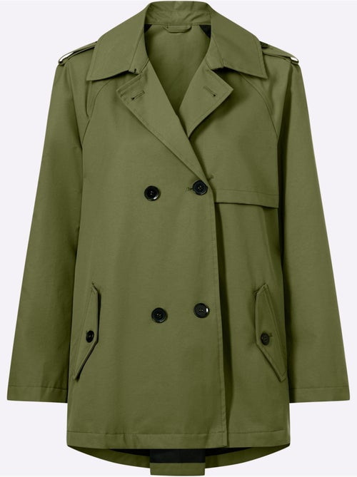 Trench-coat Coupe Plus Longue Au Dos - Taille Standard - Helline - Kiabi Trench-coat Coupe Plus Longue Au Dos - Taille Standard - Helline - Kiabi