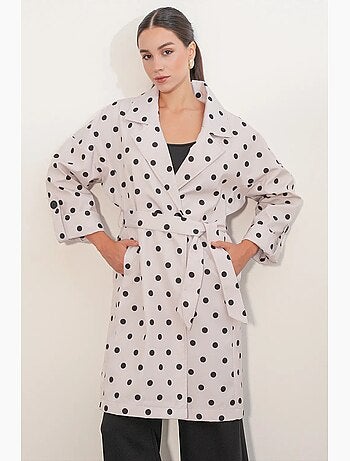 Trench-coat doublé à col portefeuille bdart
