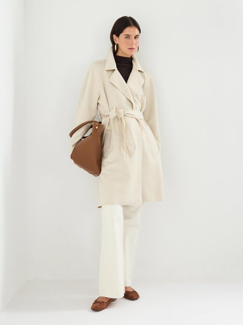 Trench-coat effet daim, MO Fashion - Kiabi