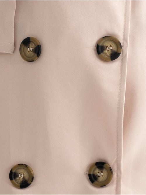 Trench-coat long croisé avec ceinture - Kiabi Trench-coat long croisé avec ceinture - Kiabi
