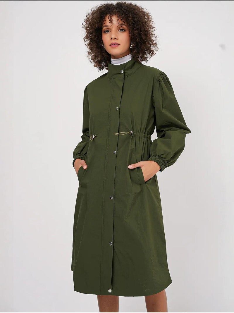 Trench-coat long doublé bdart Kaki - Kiabi