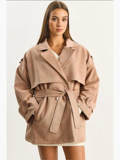 Trench-coat mi-long à double boutonnage lucci - Kiabi Trench-coat mi-long à double boutonnage lucci - Kiabi