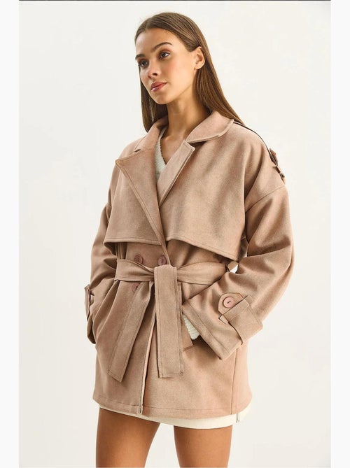 Trench-coat mi-long à double boutonnage lucci - Kiabi Trench-coat mi-long à double boutonnage lucci - Kiabi