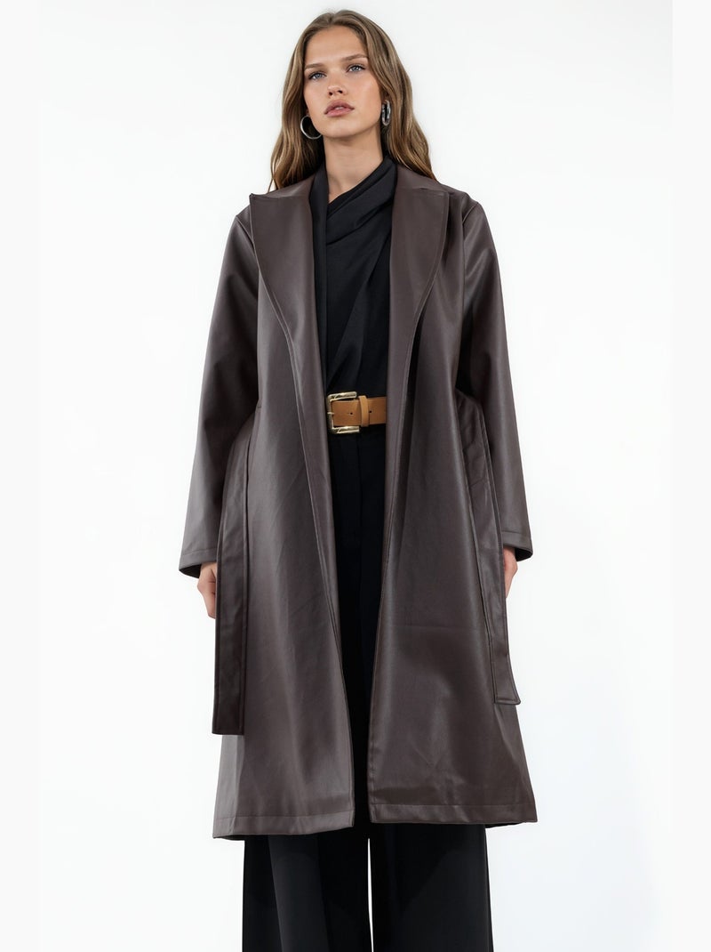 Trench-coat pour femme hiccup Marron chocolat - Kiabi