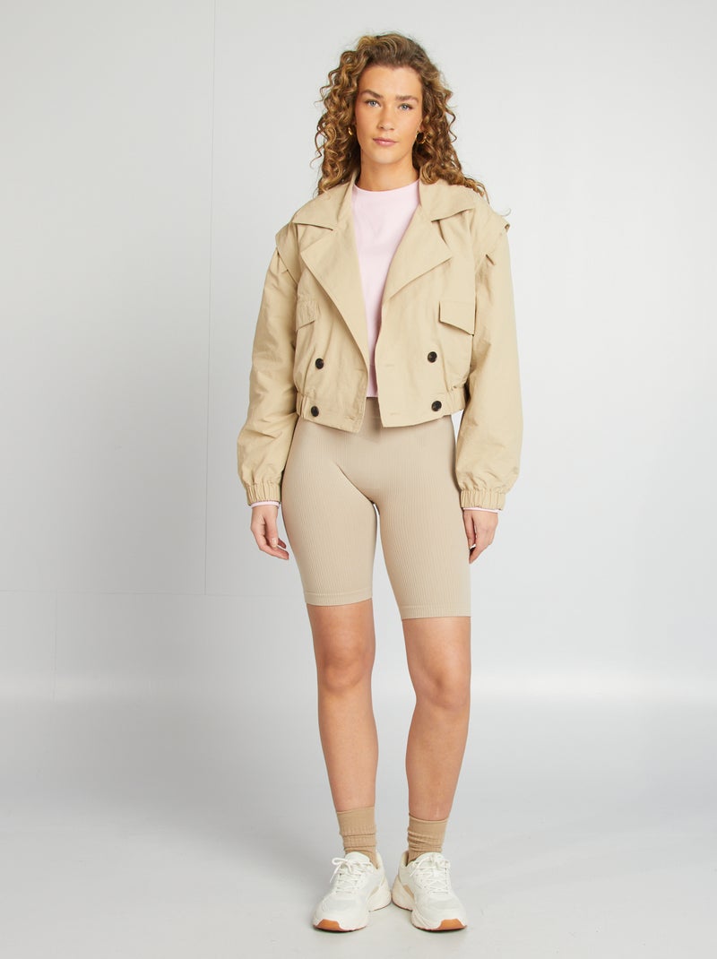 Trench court - coupe cropped BEIGE - Kiabi