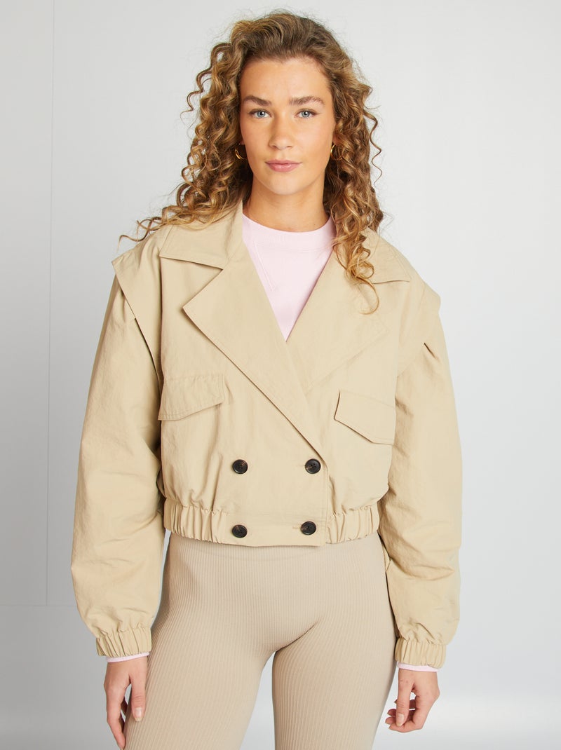 Trench court - coupe cropped BEIGE - Kiabi